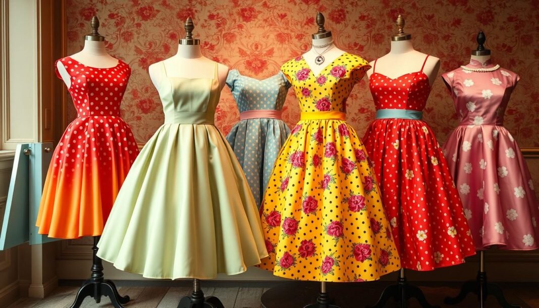 vintage party dresses 1950s