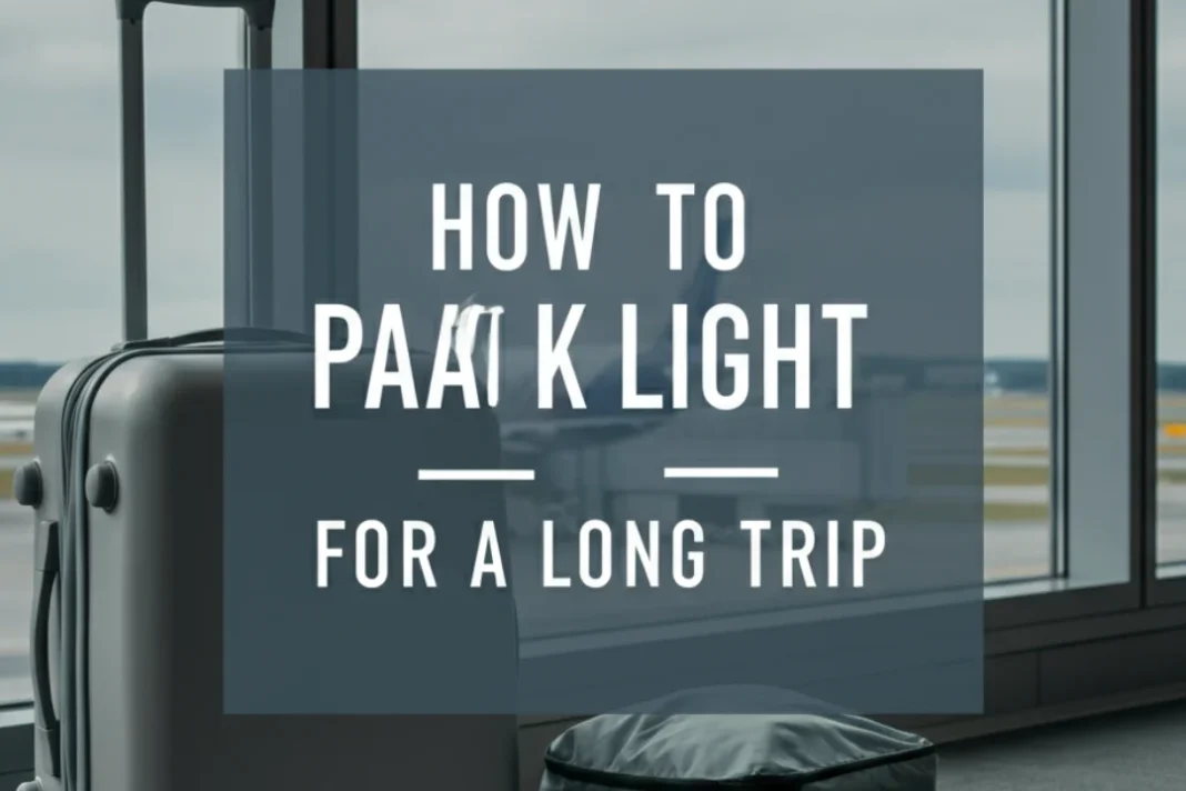How to pack light for a long trip
