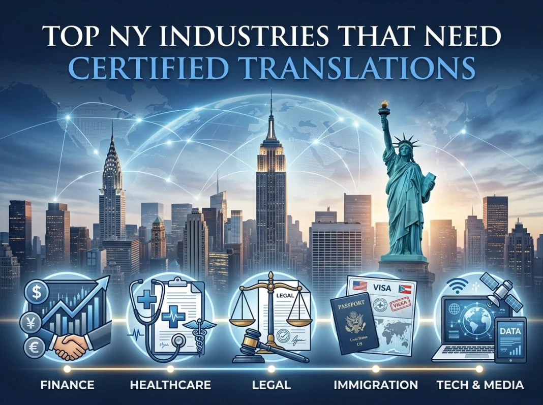 Top NY Industries That Need Certified Translations